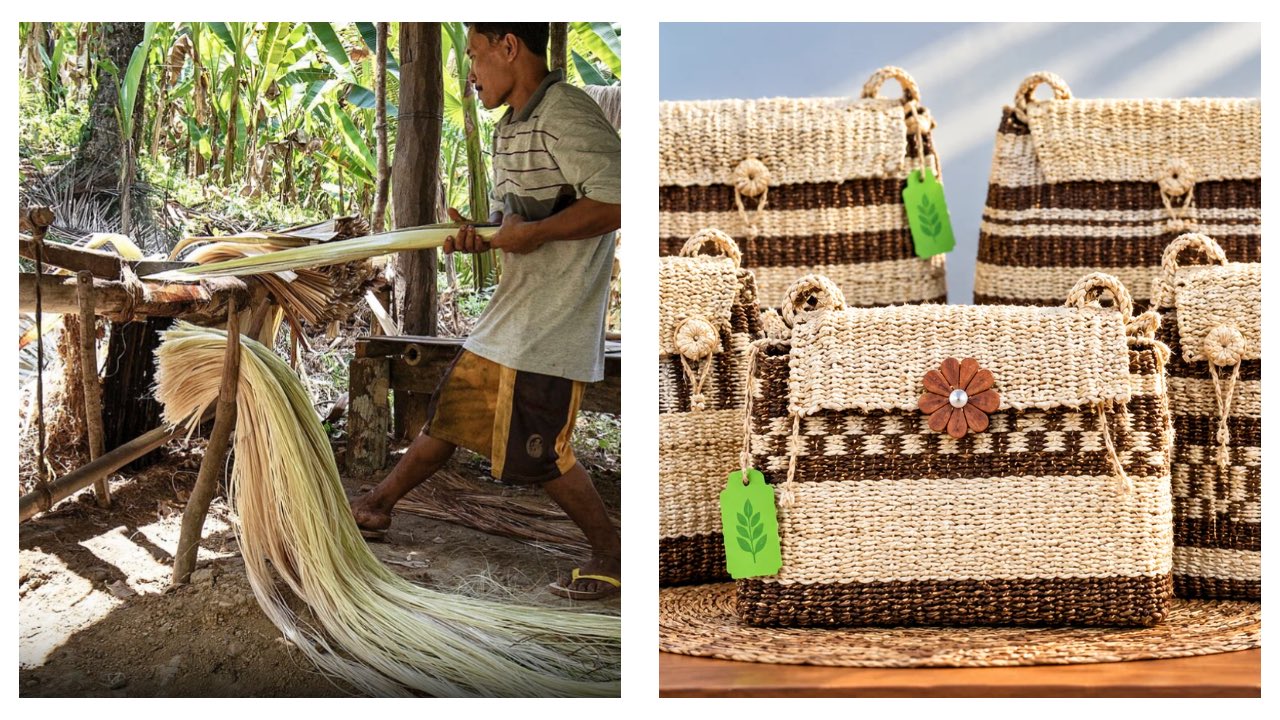 Philippines abaca school bags