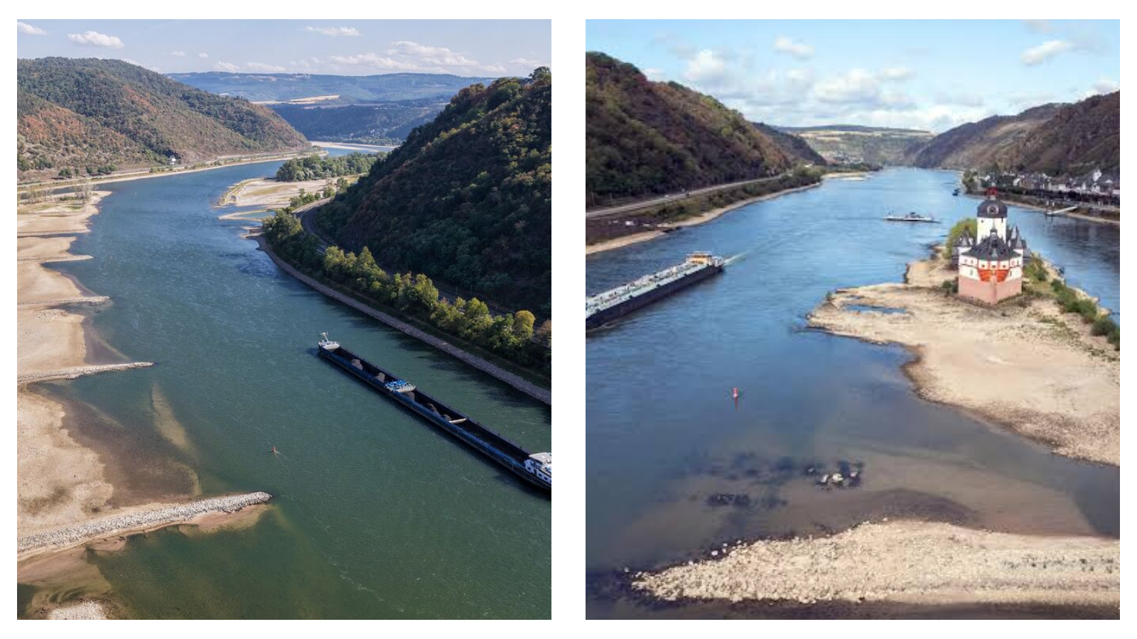 Rhine River hits new record low as industries struggle to remain afloat