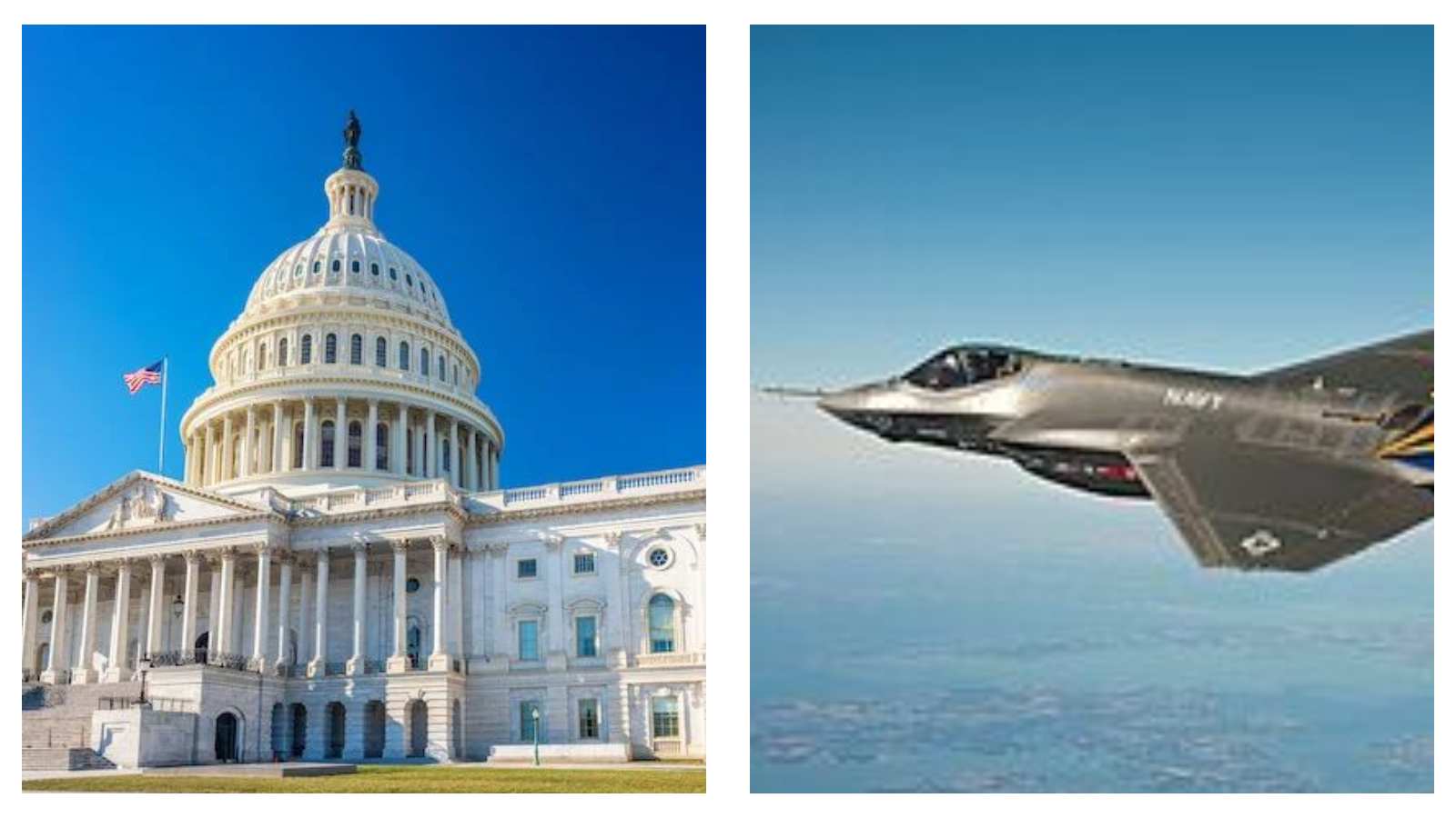 US Capitol F-35 fighter jet