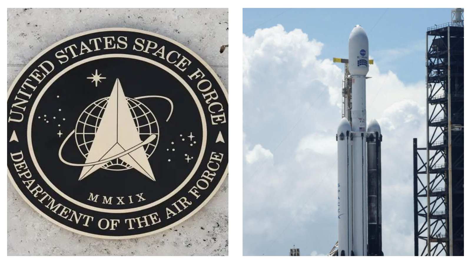US Space Force and rocket launcher
