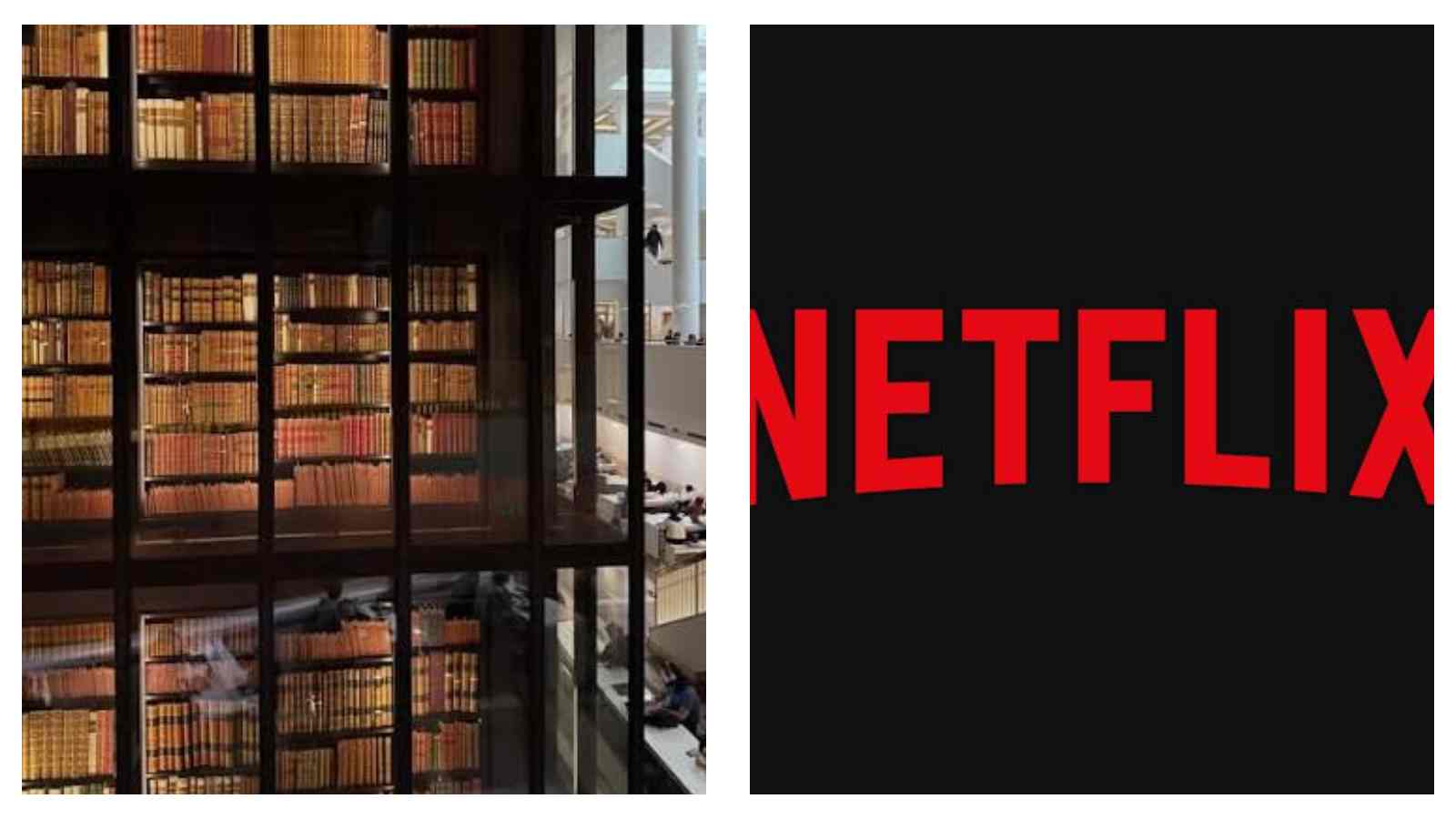 the British Library and Netflix logo