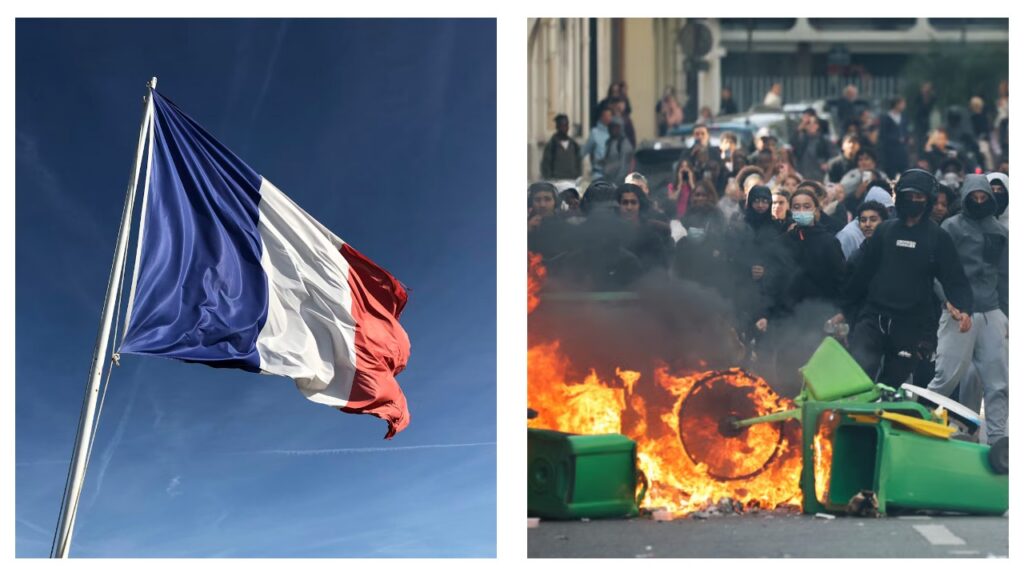 France student protest support
