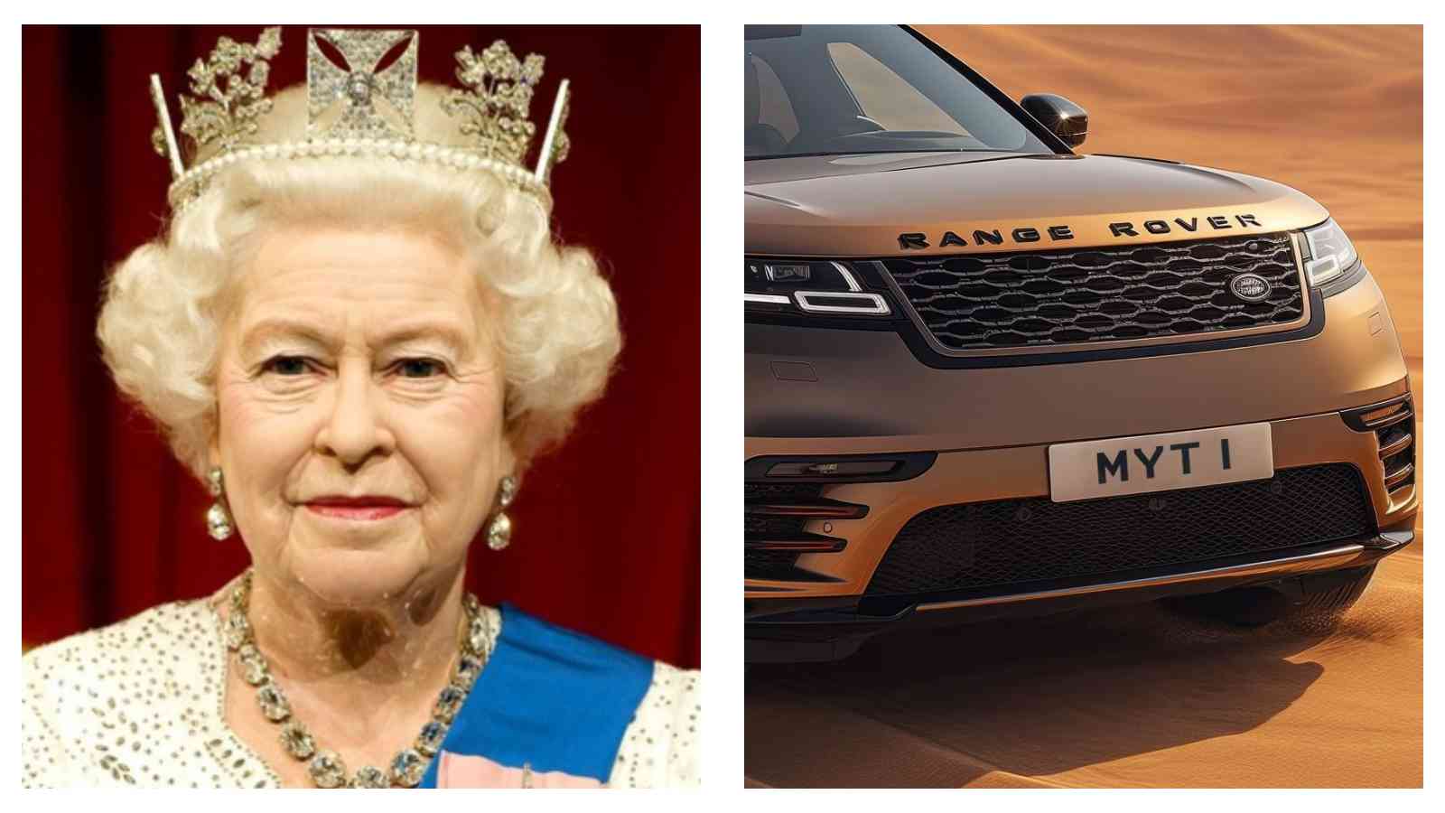 Queen Elizabeth II and royal number plate